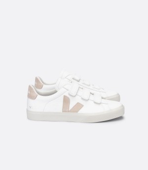 Χαμηλα Sneakers ανδρικα Veja Recife Chromefree δερματινα Sable ασπρα Μπεζ | OUS4922MH