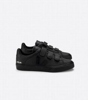 Χαμηλα Sneakers ανδρικα Veja Recife Chromefree δερματινα μαυρα | WNY7613MN