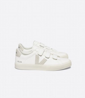 Χαμηλα Sneakers γυναικεια Veja Recife Chromefree δερματινα ασπρα Μπεζ | MKE4421AL