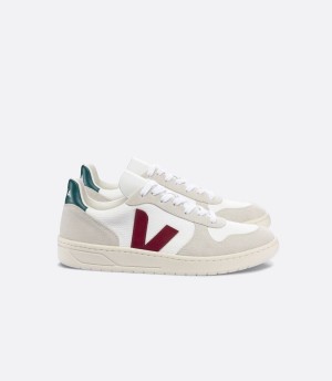 Χαμηλα Sneakers γυναικεια Veja V-10 B-mesh Brittany ασπρα Μπεζ κοκκινα πρασινο | NWF5991TN