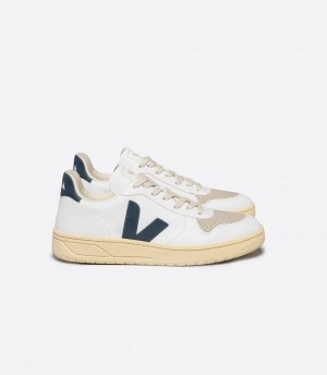 Χαμηλα Sneakers ανδρικα Veja V-10 Cwl California ασπρα πρασινο | KUA4672FK