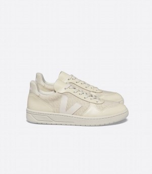 Χαμηλα Sneakers γυναικεια Veja V-10 J-mesh Jute Μπεζ ασπρα | RLN584BI