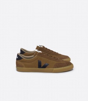 Χαμηλα Sneakers ανδρικα Veja Volley σουετ καφε μαυρα | MDK3925GY