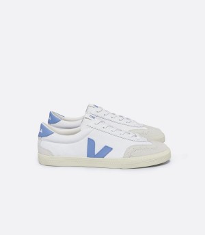 Χαμηλα Sneakers ανδρικα Veja Volley καμβα ασπρα μπλε | MQO6348VI