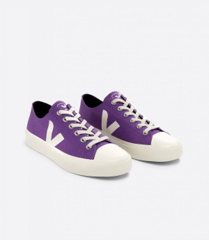 Χαμηλα Sneakers γυναικεια Veja Wata II Low καμβα Cosmos μωβ | AEC2536OQ