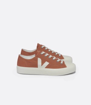 Χαμηλα Sneakers γυναικεια Veja Wata II Low καμβα πορτοκαλι | NRY3454IX