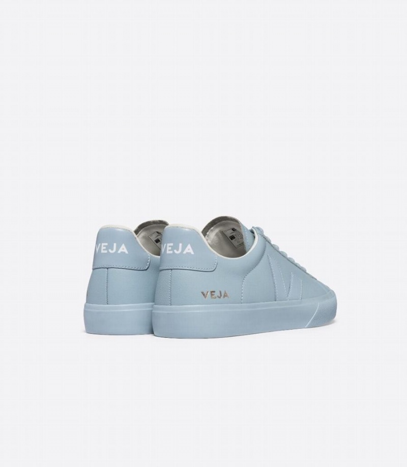 Χαμηλα Sneakers γυναικεια Veja Campo Chromefree δερματινα μπλε | QVQ5919BB