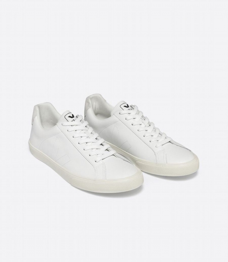 Χαμηλα Sneakers γυναικεια Veja Esplar δερματινα ασπρα | AYV4790QJ