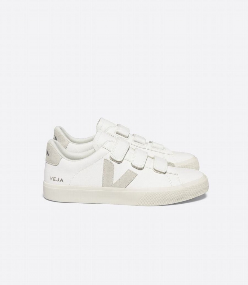 Χαμηλα Sneakers γυναικεια Veja Recife Chromefree δερματινα ασπρα Μπεζ | MKE4421AL