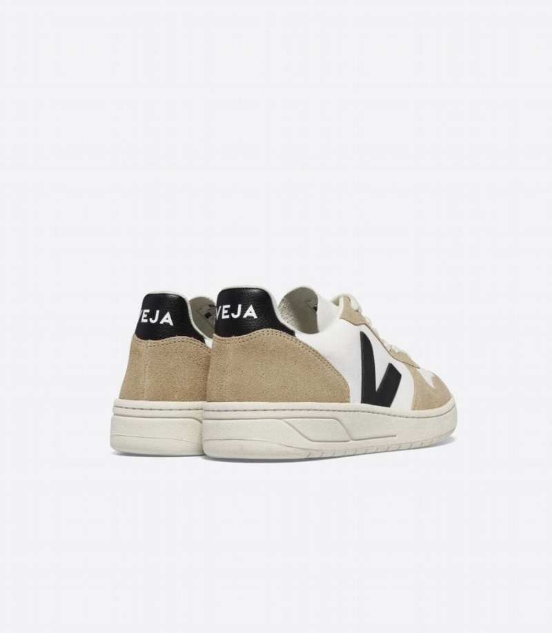 Χαμηλα Sneakers γυναικεια Veja V-10 Chromefree δερματινα ασπρα καφε μαυρα | LQX245QN