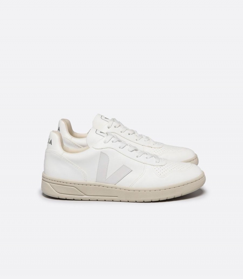 Χαμηλα Sneakers ανδρικα Veja V-10 Cwl ασπρα | WIZ475US