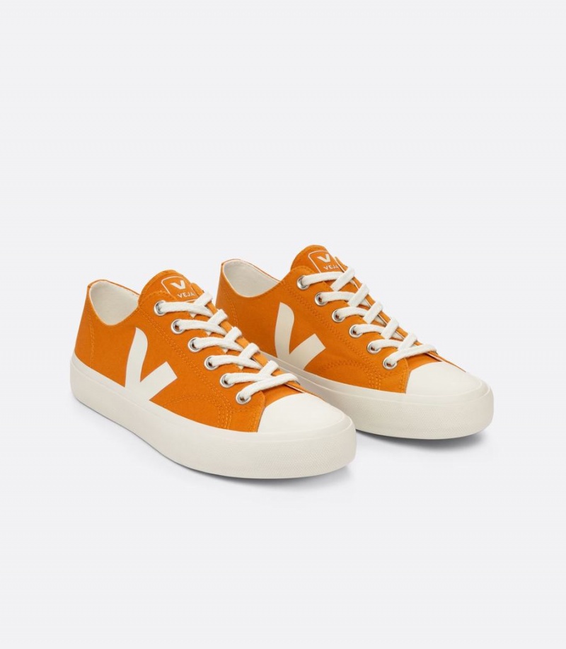 Χαμηλα Sneakers ανδρικα Veja Wata II Low καμβα Pumpkin πορτοκαλι | CRE429NT