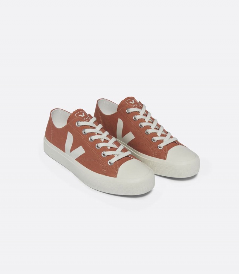 Χαμηλα Sneakers ανδρικα Veja Wata II Low καμβα πορτοκαλι | LDJ3933FP