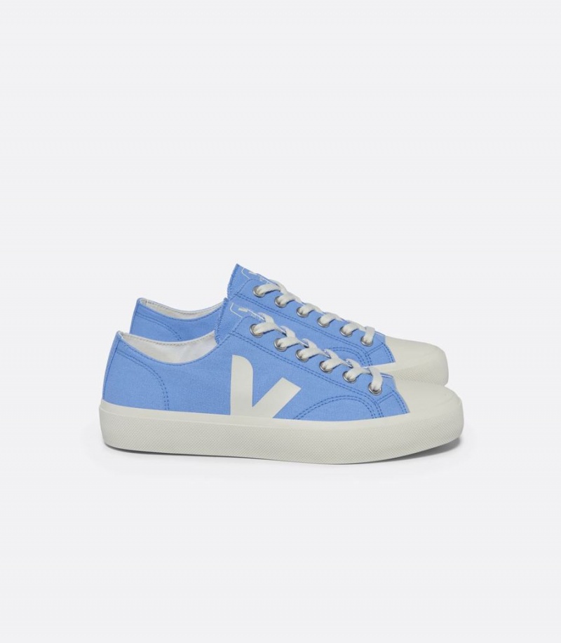 Χαμηλα Sneakers γυναικεια Veja Wata II Low καμβα μπλε | NMH5674FB