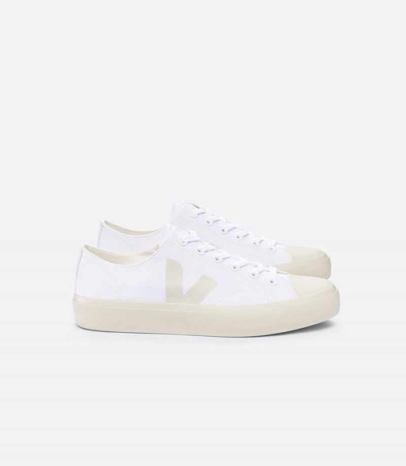 Χαμηλα Sneakers ανδρικα Veja Wata II Low καμβα ασπρα | WOT1095YP